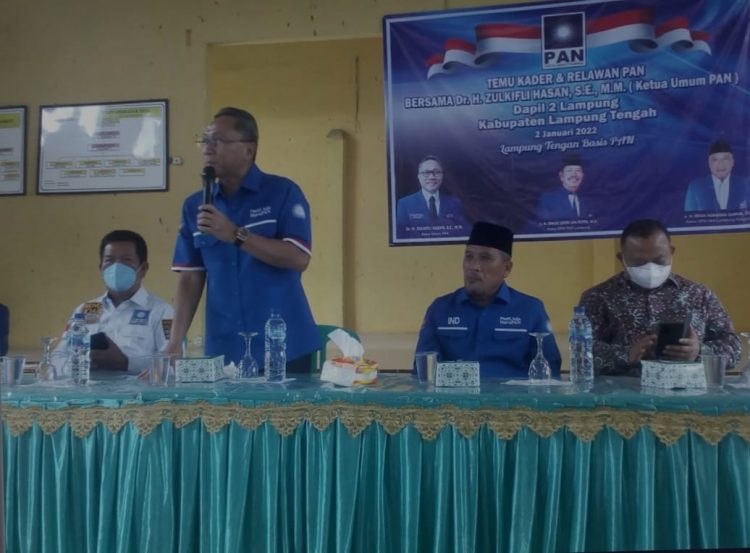 Ketum PAN Datang ke Lamteng, Kader dan Relawan Diminta Tingkatkan Bakti Sosial di Masyarakat