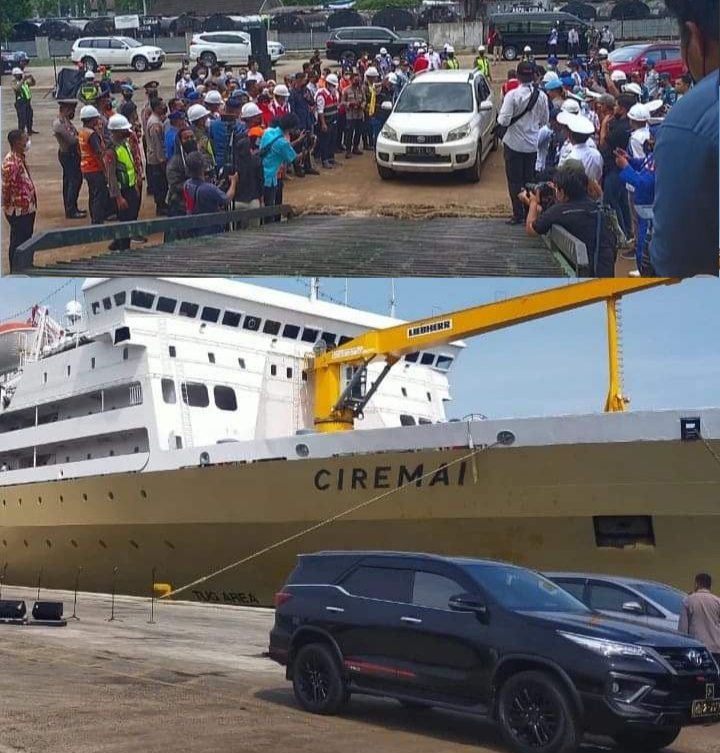 Menteri Perhubungan Budi Karya Sumadi Melepas Keberangkatan Pemudik di Pelabuhan Panjang