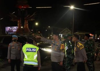 Cipta Kondisi,Kapolres Lampung Tengah Bersama Forkopimda Patroli Skala Besar Pengamanan Malam Takbiran 1443 H