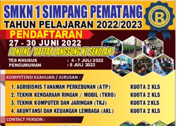 Mulai Dibuka!! Ini Syarat dan Jadwal PPDB SMKN 1 Simpang Pematang