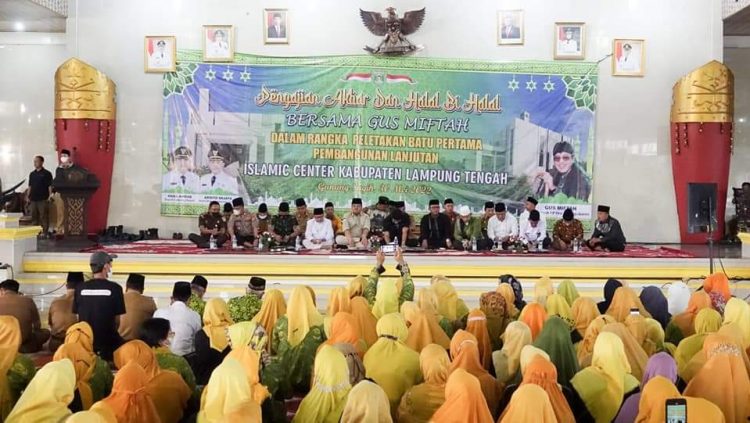 Peletakan Batu Pertama Pembangunan Islamic Centre, Pemkab Lamteng Undang Gus Miftah