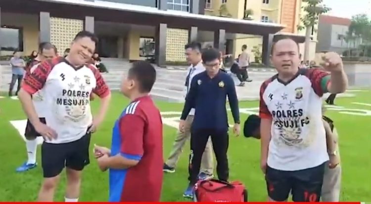 Polres Mesuji FC Tumbangkan Polres Tulang Bawang FC