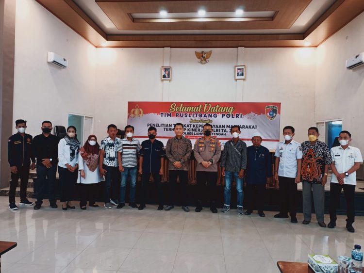 Polres Lamteng Undang LSM GPRI Rapat Bersama Tim Puslitbang Polri