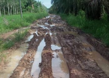 Warga Gedung Aji Tulang Bawang Keluhkan Jalan Rusak