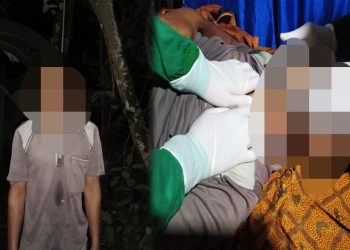 Polsek Banjar Agung Olah TKP Penemuan Mayat di Pohon Rambutan