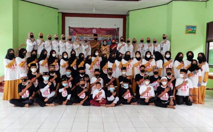 Ohhh..Ternyata Ini Tujuan Rombongan Polwan Krimum Polda Lampung Datangi UPTD PSAA Budi Asih