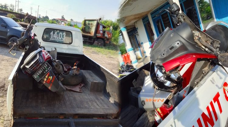 Kasatlantas Gelar Olah TKP Lakalantas Truk vs Motor