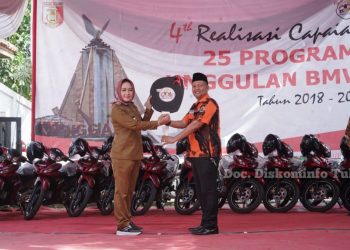 Bupati Winarti Serahkan 12 Unit Motor, Ambulance dan Rumah Ibadah Saat Kunjungan ke Ponpes Thafiz Al-Bakrie