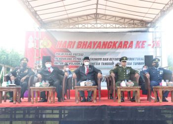 Polres Tulang Bawang Gelar Upacara Peringatan Hari Bhayangkara Ke-76, ini Pesan Presiden Jokowi