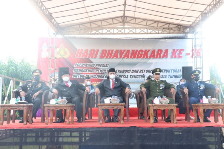 Polres Tulang Bawang Gelar Upacara Peringatan Hari Bhayangkara Ke-76, ini Pesan Presiden Jokowi