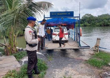 Cegah Kecelakaan di Perairan, Sat-Polairud Polres Tulang Bawang Imbau Pemilik Ponton Tak Muat Berlebihan 