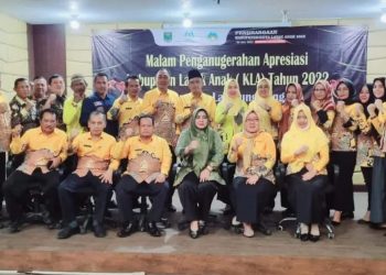 Naik Satu Tingkat Dari Sebelumnya, Dinas PPPA Lamteng Kembali Raih Penghargaan KLA Tingkat Madya 