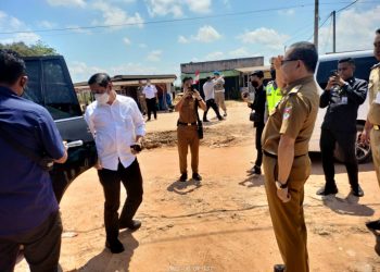 Sulpakar Sambut Kedatangan Dirjen Perhubungan Darat di Desa Sidang Muara Jaya