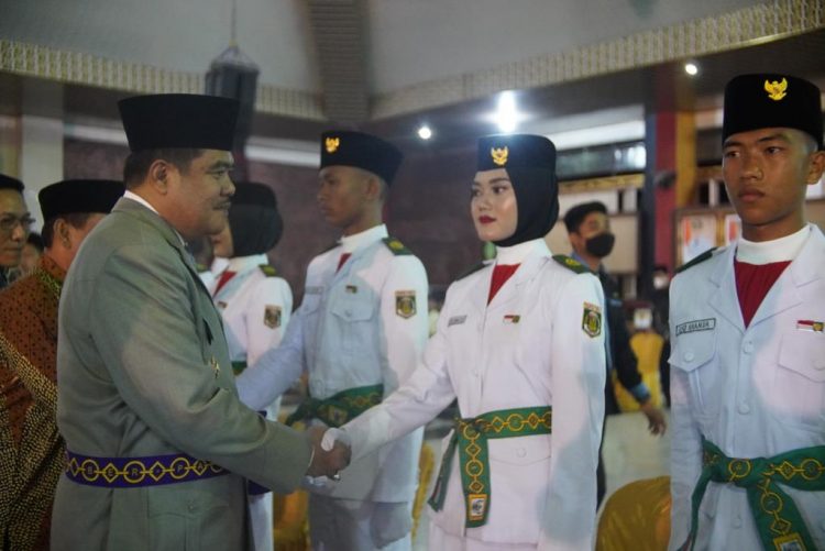 33 Paskibraka Terbaik Lamteng di Kukuhkan Bupati Musa