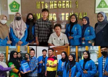 Delapan Mahasiswa IAIN Metro PPL di MTS N 1 Lamteng