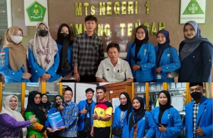 Delapan Mahasiswa IAIN Metro PPL di MTS N 1 Lamteng
