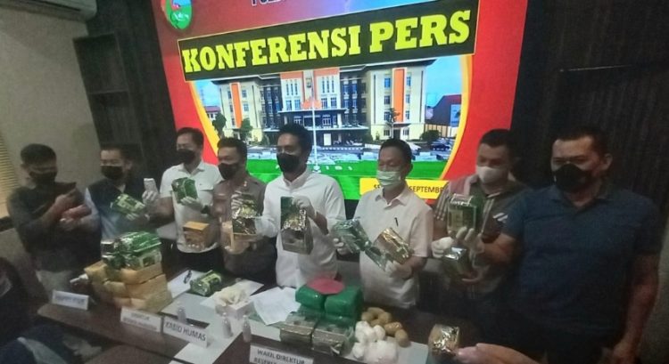 Polda Lampung Amankan 16 Kg Sabu-Sabu, Diketahui Berasal Dari Lampung Tengah