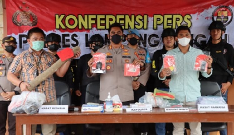 Dalam Kurun Waktu Dua Pekan, Polres Lamteng Tangkap 30 Pelaku Kejahatan dan 15 Tersangka Penyalahguna Narkoba