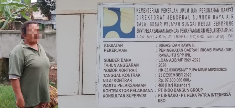 Masyarakat Keluhkan Hasil Pengerjaan Proyek Peningkatan Daerah Irigasi Rawa Rawajitu SPP Ipil