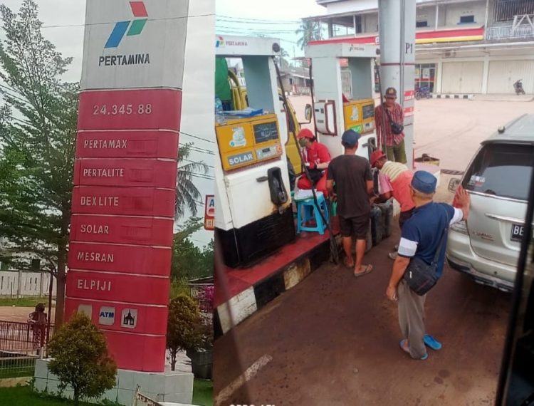 SPBU Di Tulang Bawang Layani Pembelian BBM Solar Menggunakan Jerigen