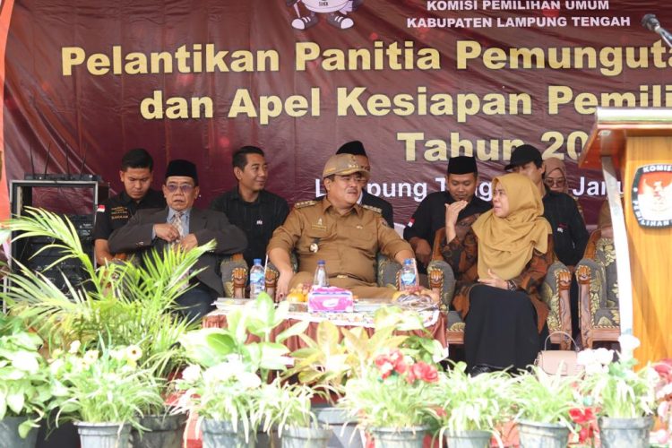 Tegas, Bupati Lamteng Minta 933 PPS Netral Pada Pemilu 2024