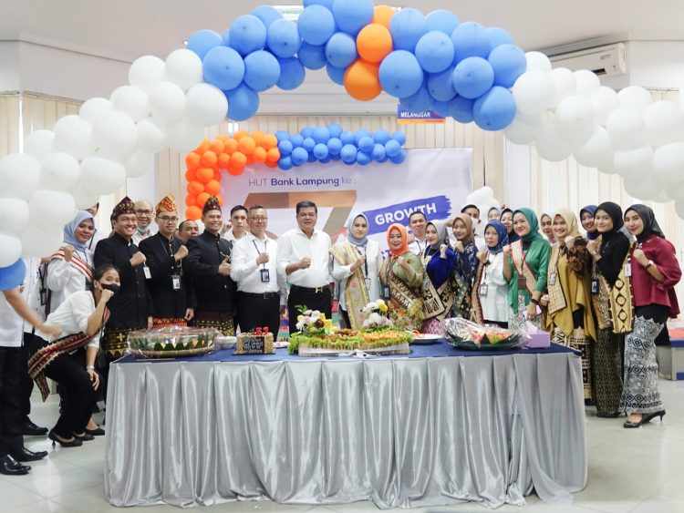 Bupati Musa Ahmad, Hadiri Tasyakuran Hut Ke 57 Bank Lampung di Bandarjaya
