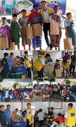 Motifator Adjie Subing Gelar Sunat Masal di Terbanggi Besar