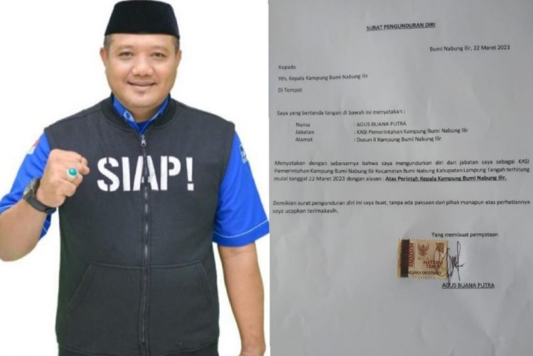 Soal Surat Pengunduran Diri Perangkat Kampung Bumi Nabung Ilir, Begini Penjelasan Baroji