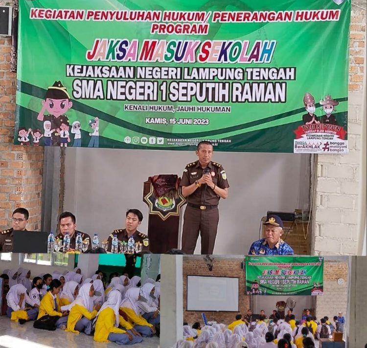 JMS Sasar Sekolah di Lamteng, Ratusan Siswa SMA N 1 Seputih Raman Diberikan Penyuluhan