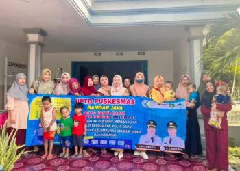 Puskesmas Bandar Jaya Launching Imunisasi IPV2, Dilaksanakan Secara Serentak di Lamteng