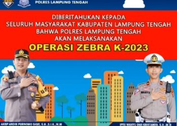Polres Lamteng Gelar Operasi Zebra Krakatau 2023, Antisipasi Jelang Pemilu Mendatang