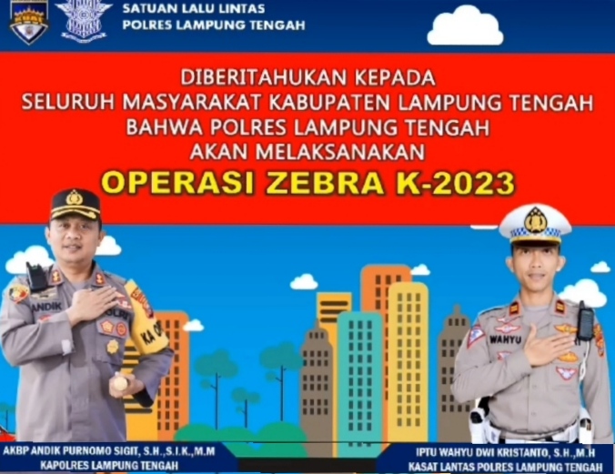 Polres Lamteng Gelar Operasi Zebra Krakatau 2023, Antisipasi Jelang Pemilu Mendatang