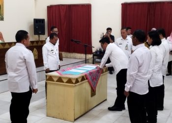 Kurun Waktu Sebulan, Bupati Lamteng Gelar Dua Kali Rolling Jabatan