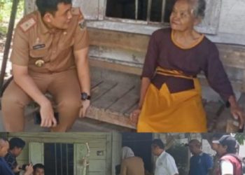Dikabarkan Hidup Sebatang Kara, Kadis Sosial Kunjungi Kediaman Nenek Rowiyah 