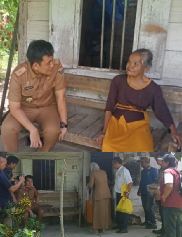 Dikabarkan Hidup Sebatang Kara, Kadis Sosial Kunjungi Kediaman Nenek Rowiyah