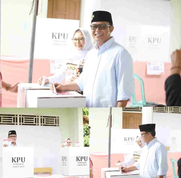 Gunakan Hak Suara, Ardito Wijaya Nyoblos di TPS 03