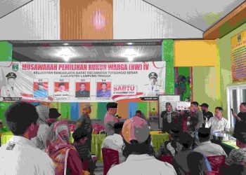 Warga Kelurahan Bandarjaya Barat Gelar Pemilihan Ketua RW