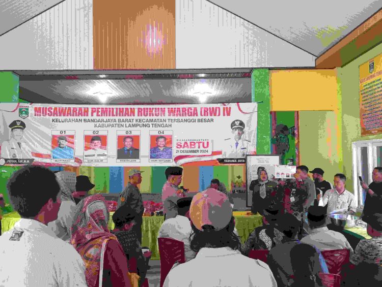 Warga Kelurahan Bandarjaya Barat Gelar Pemilihan Ketua RW