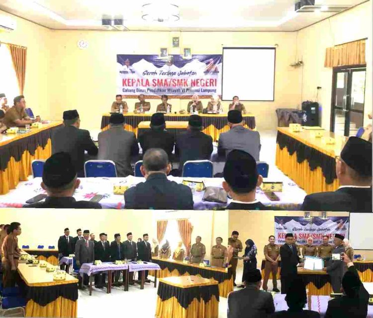 10 Kepala SMA/SMK Lamteng dan Tubaba Gelar Sertijab di SMA Negeri 1 Terbanggibesar