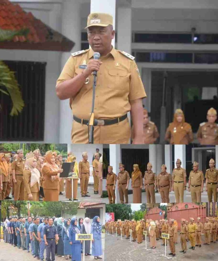 Wabup Koheri Pimpin Apel Perdana di Pemkab Lamteng, Program Berbenah Segera Terlaksana