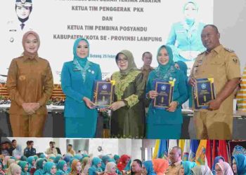 Dilantik Sebagai Ketua TP-PKK Lamteng, Indria Sudrajat Ardito Tekankan Sinergitas Bersama Pemkab