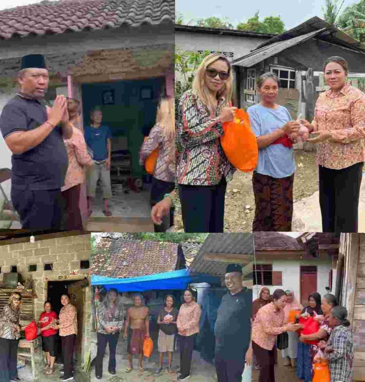 Bentuk Kepedulian Sosial, Wabup Koheri dan Miss Sawer Berbagi Sembako di Bulan Ramadhan