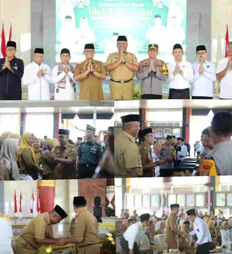 Jalin Silaturahmi, Pemkab Lamteng Gelar Halal bi Halal, Begini Pesan Bupati Ardito?