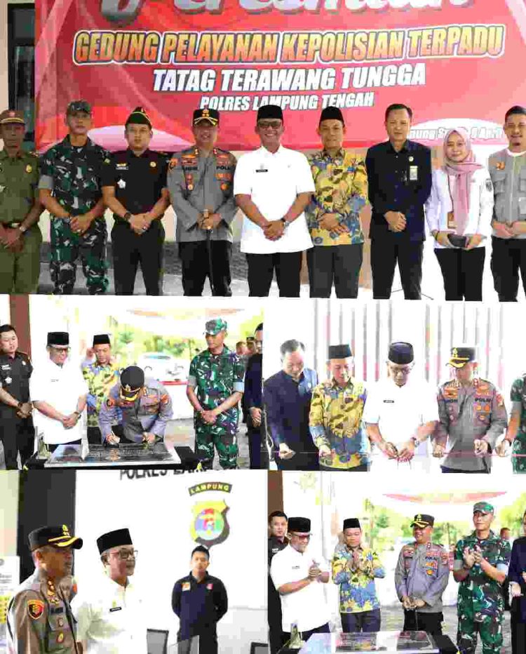 Bupati Ardito dan Kapolres Lamteng Resmikan Gedung Tatag Trawang Tungga, Sentra Pelayanan Publik Cepat