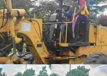 Upaya Percepatan Pembangunan Infrastruktur di Lamteng, Wabup Koheri Cek Perbaikan Jalan di Kampung Ramadewa