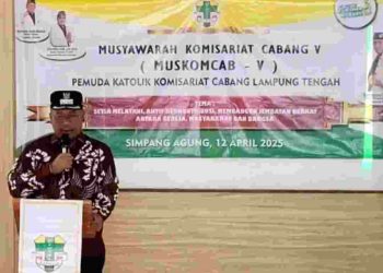 Buka Muskomcab Cabang V, Wabup Koheri Apresiasi Peran Pemuda Khatolik Dalam Pembangunan Lamteng 