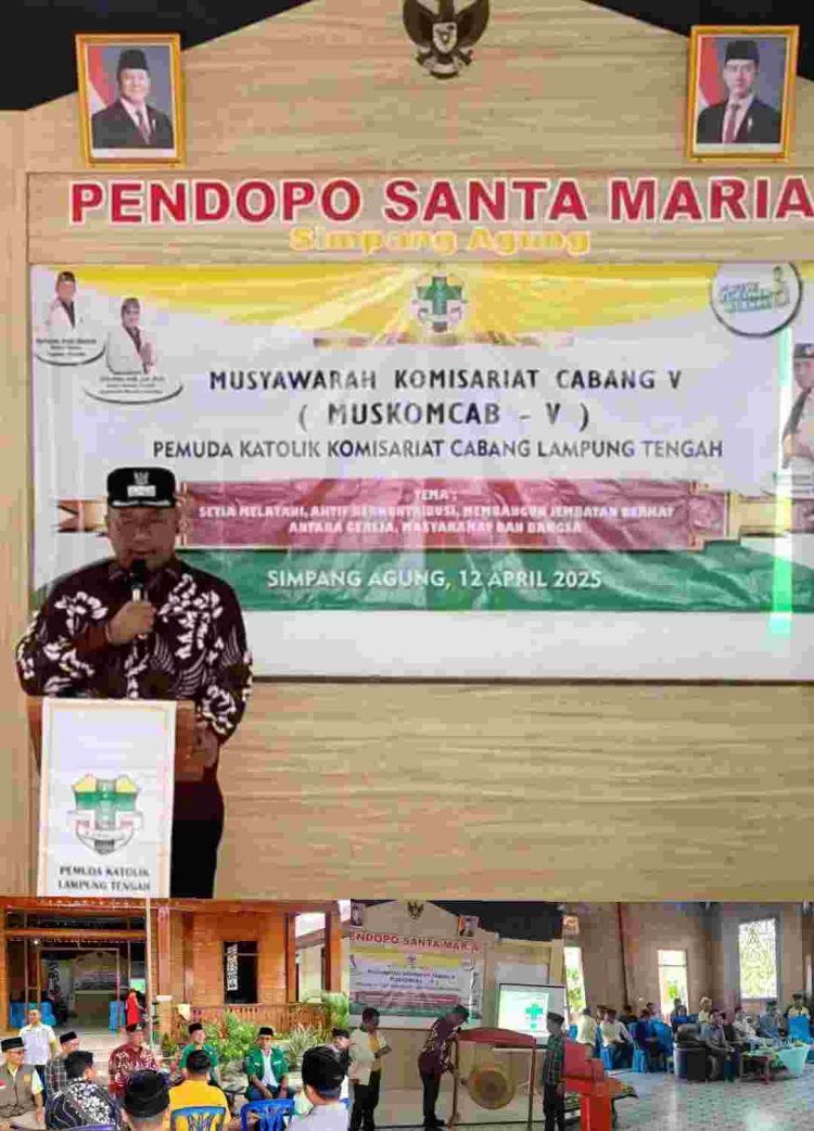 Buka Muskomcab Cabang V, Wabup Koheri Apresiasi Peran Pemuda Khatolik Dalam Pembangunan Lamteng 