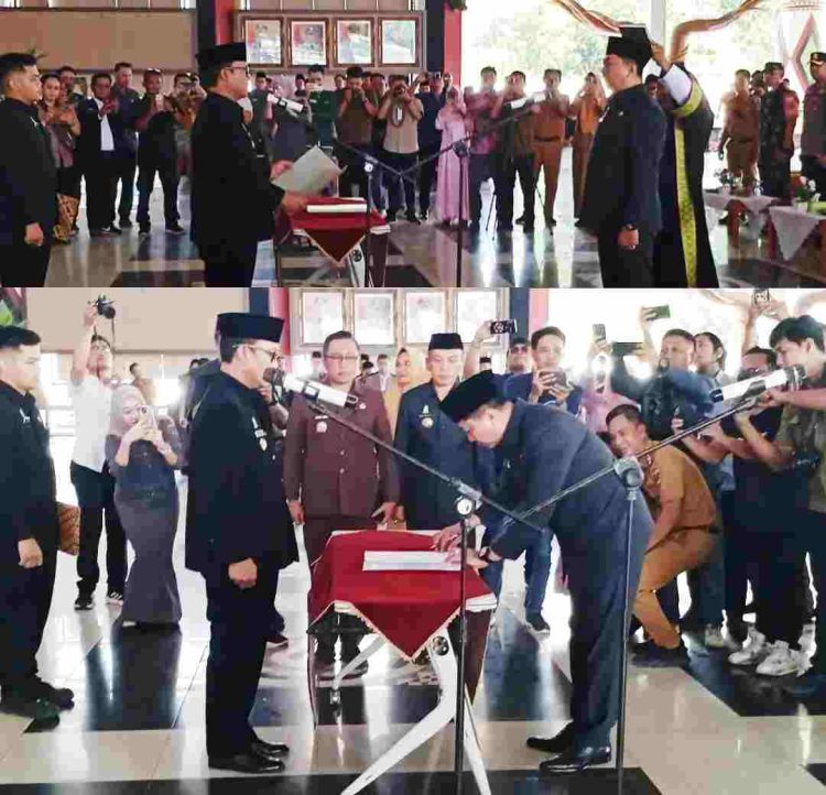 Bupati Ardito Lantik Sekda Lamteng di Nuwo Balak, Begini Pesannya?