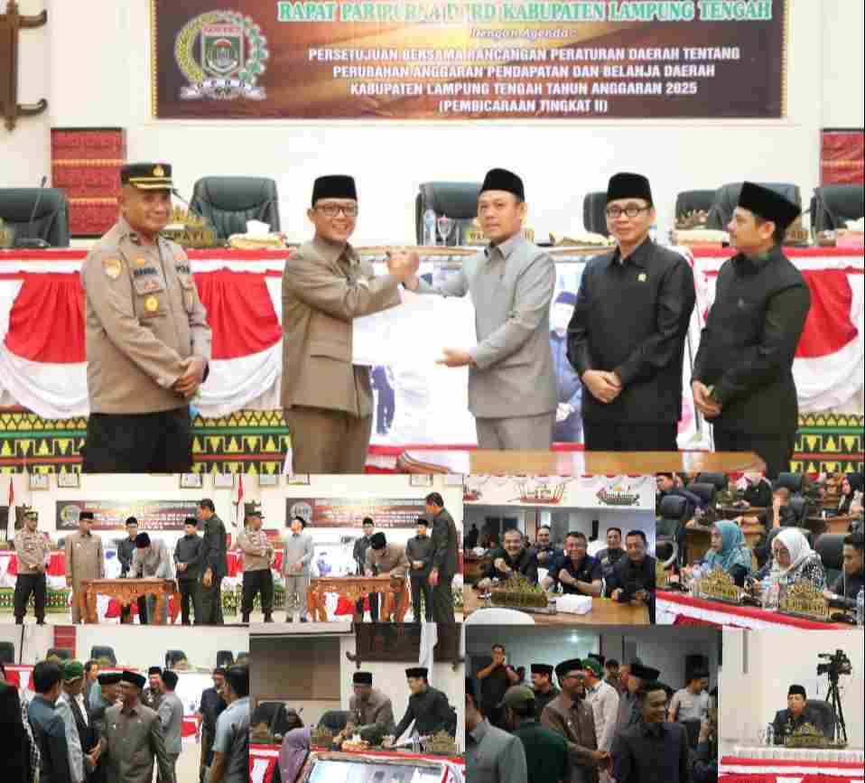 Pemkab dan DPRD Lamteng Sepakat, APBD Perubahan Tahun 2025 Disahkan