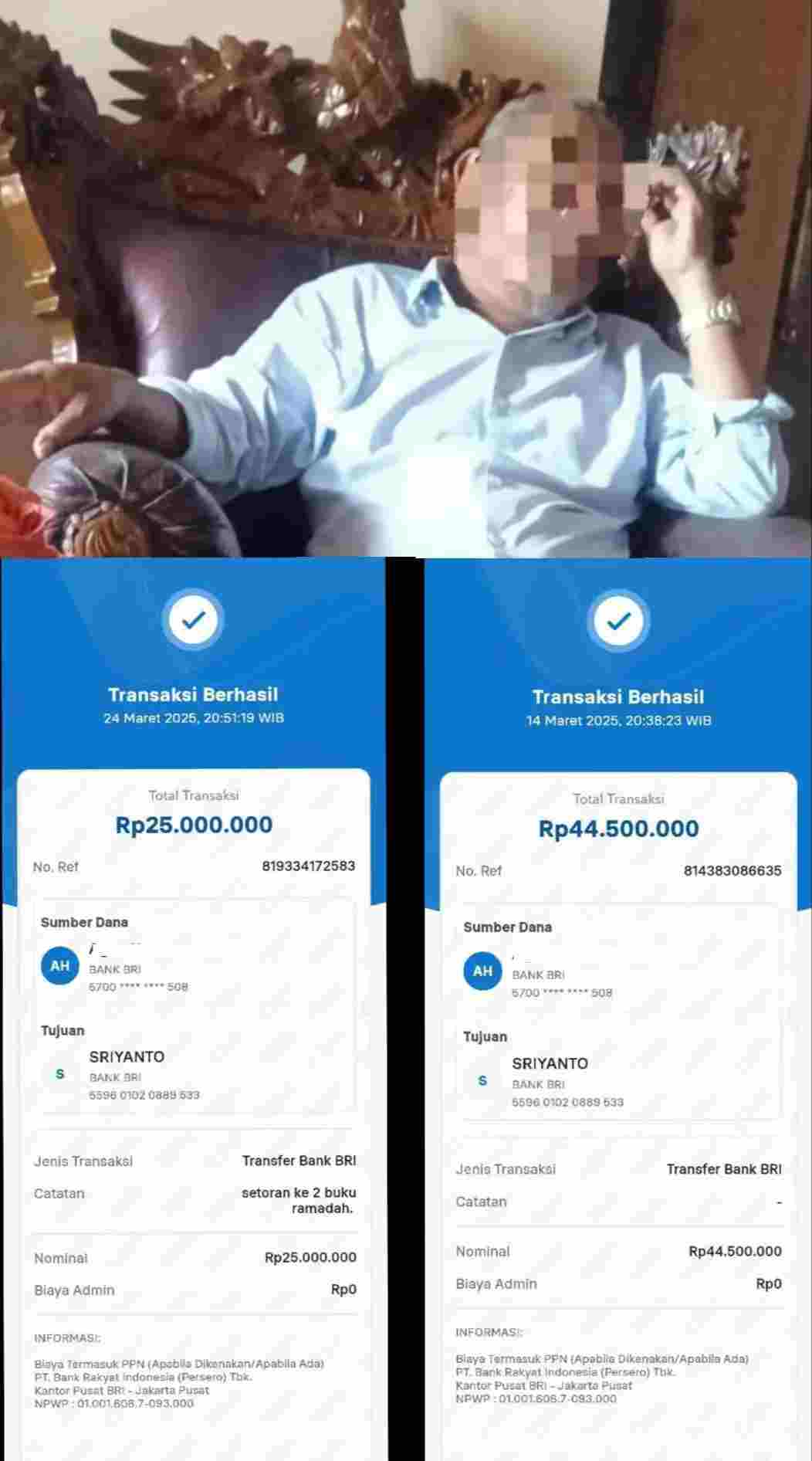 Mengejutkan, Begini Pengakuan Suplayer Buku Ramadhan Saat Dimintai Pajak Penjualan Oleh Paman Bupati Lamteng